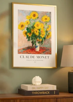 Ramme Minerva Guld 50x60 cm - Passepartout Hvid 16x19 inches