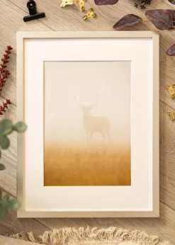 Ramme Minerva Sølv 50x60 cm - Passepartout Hvid 37x46 cm