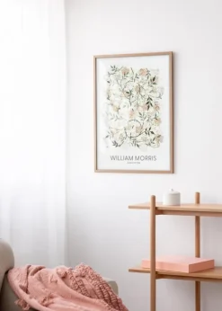 Ramme Modern Teak 40x50 cm - Passepartout Hvid 31,5x40 cm