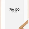 Ramme Modern Teak 70x100 cm - Passepartout Hvid 50x85 cm