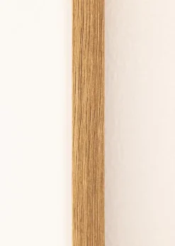 Ramme Modern Teak 50x70 cm - Passepartout Hvid 15x23 inches