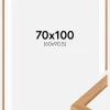 Ramme Modern Teak 70x100 cm - Passepartout Hvid 61x91,5 cm