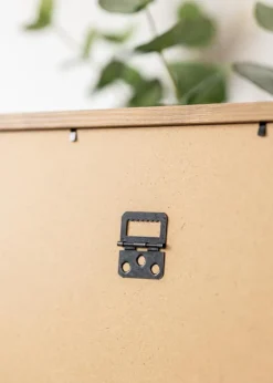 Ramme Modern Teak 40x50 cm - Passepartout Hvid 27,5x37 cm