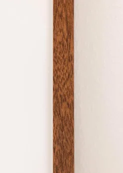 Ramme Modern varmt Brun 40x50 cm - Passepartout Hvid 11x15 inches