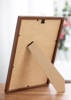 Ramme Modern varmt Brun 20x30 cm - Passepartout Hvid 9x11 cm