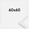 Ramme Moderne Akrylglas Hvid 60x60 cm