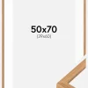 Ramme Moderne Teak 50x70 cm - Passepartout Hvid 40x61 cm