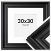 Ramme Mora Premium Sort 30x30 cm - Passepartout Hvid 20x20 cm