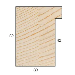 Ramme Moviken Lysgrå - Valgfri Størrelse (Plexiglas)