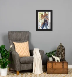 Ramme Moviken Sort - Valgfri Størrelse (Plexiglas)