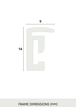 Ramme New Lifestyle Akrylglas Mat Sort 13x18 cm