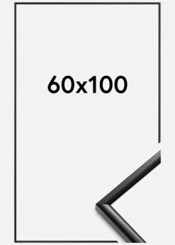 Ramme New Lifestyle Akrylglas Sort 60x100 cm