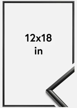 Ramme New Lifestyle Akrylglas Sort 12x18 inches (30,48x45,72 cm)