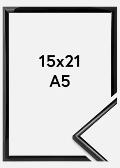 Ramme New Lifestyle Akrylglas Sort 15x21 cm (A5)