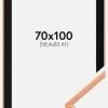 Ramme New Lifestyle Apricot 70x100 cm - Passepartout Sort 59,4x84 cm (A1)