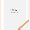 Ramme New Lifestyle Apricot 50x70 cm - Passepartout Hvid 42x59,4 cm (A2)