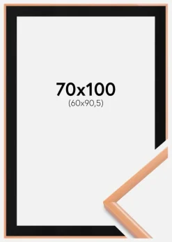 Ramme New Lifestyle Apricot 70x100 cm - Passepartout Sort 61x91,5 cm