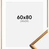 Ramme New Lifestyle Bronze 60x80 cm - Passepartout Hvid 50x60 cm