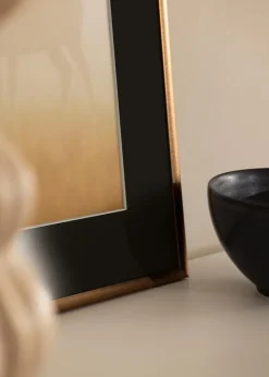 Ramme New Lifestyle Bronze 50x70 cm - Passepartout Sort 42x59,4 cm (A2)