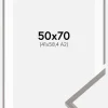 Ramme New Lifestyle Earth Grey 50x70 cm - Passepartout Hvid 42x59,4 cm (A2)