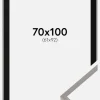 Ramme New Lifestyle Earth Grey 70x100 cm - Passepartout Sort 62x93 cm