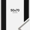 Ramme New Lifestyle Earth Grey 50x70 cm - Passepartout Sort 33x56 cm