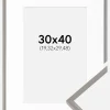 Ramme New Lifestyle Earth Grey 30x40 cm - Passepartout Hvid 8x12 inches