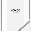Ramme New Lifestyle Earth Grey 40x60 cm - Passepartout Hvid 25x50 cm