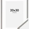 Ramme New Lifestyle Earth Grey 20x30 cm - Passepartout Hvid 15x22 cm