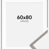 Ramme New Lifestyle Earth Grey 60x80 cm - Passepartout Hvid 50x60 cm