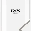 Ramme New Lifestyle Earth Grey 50x70 cm - Passepartout Hvid 33x56 cm