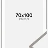 Ramme New Lifestyle Earth Grey 70x100 cm - Passepartout Hvid 61x91,5 cm