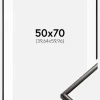 Ramme New Lifestyle Espresso Brown 50x70 cm - Passepartout Hvid 16x24 inches