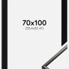 Ramme New Lifestyle Espresso Brown 70x100 cm - Passepartout Sort 59,4x84 cm (A1)