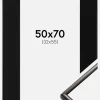 Ramme New Lifestyle Espresso Brown 50x70 cm - Passepartout Sort 33x56 cm