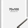 Ramme New Lifestyle Espresso Brown 70x100 cm - Passepartout Hvid 59,4x84 cm (A1)