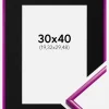 Ramme New Lifestyle Fuchsia 30x40 cm - Passepartout Sort 8x12 inches