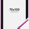 Ramme New Lifestyle Fuchsia 70x100 cm - Passepartout Sort 59,4x84 cm (A1)