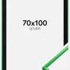 Ramme New Lifestyle Grass Green 70x100 cm - Passepartout Sort 62x85 cm