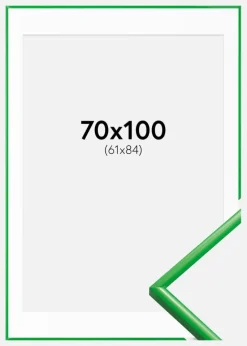 Ramme New Lifestyle Grass Green 70x100 cm - Passepartout Hvid 62x85 cm