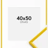 Ramme New Lifestyle Gul 40x50 cm - Passepartout Hvid 30x41 cm