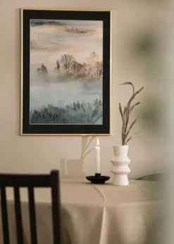 Ramme New Lifestyle Guld 70x100 cm - Passepartout Sort 62x93 cm