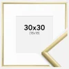 Ramme New Lifestyle Guld 30x30 cm - Passepartout Hvid 19x19 cm