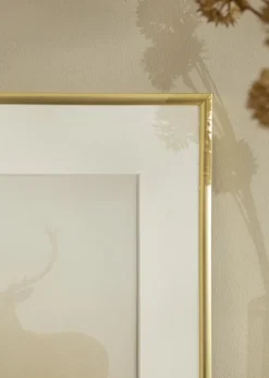 Ramme New Lifestyle Guld 50x70 cm - Passepartout Hvid 33x56 cm