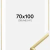 Ramme New Lifestyle Guld 70x100 cm - Passepartout Hvid 59,4x84 cm (A1)