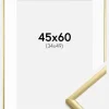 Ramme New Lifestyle Guld 45x60 cm - Passepartout Hvid 35x50 cm