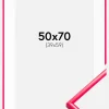 Ramme New Lifestyle Hot Pink 50x70 cm - Passepartout Hvid 40x60 cm