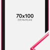 Ramme New Lifestyle Hot Pink 70x100 cm - Passepartout Sort 24x36 inches