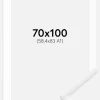 Ramme New Lifestyle Hvid 70x100 cm - Passepartout Hvid 59,4x84 cm (A1)