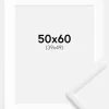 Ramme New Lifestyle Hvid 50x60 cm - Passepartout Hvid 40x50 cm